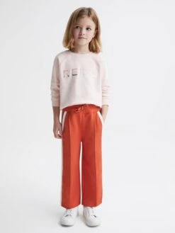 Reiss Coral Tegan Junior Jersey Side Stripe Trousers -Style Trend Shop D25835s3