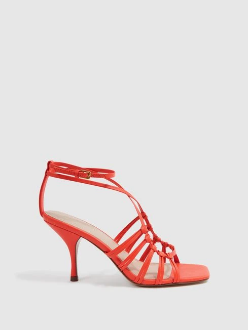 Reiss Coral Eva Leather Strappy Heels 3 Reiss Coral Eva Leather Strappy Heels