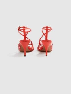 Reiss Coral Eva Leather Strappy Heels 10 Reiss Coral Eva Leather Strappy Heels -Style Trend Shop D28 892s4