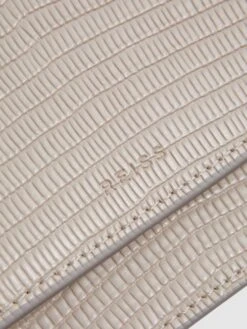 Reiss Grey Windsor Grained Leather Mini Bag -Style Trend Shop D28904s5