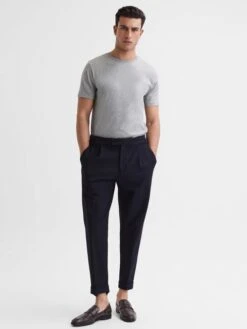 Reiss Grey Marl Bless Crew Neck T-Shirt -Style Trend Shop D29 780s3