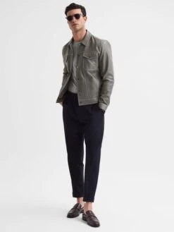 Reiss Grey Marl Bless Crew Neck T-Shirt -Style Trend Shop D29 780s6