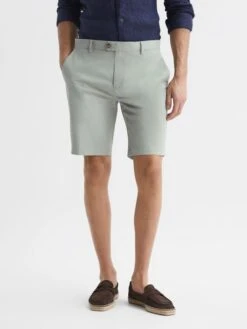 Reiss Soft Sage Wicket S Short Length Casual Chino Shorts