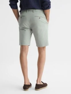 Reiss Soft Sage Wicket S Short Length Casual Chino Shorts -Style Trend Shop D29785s5