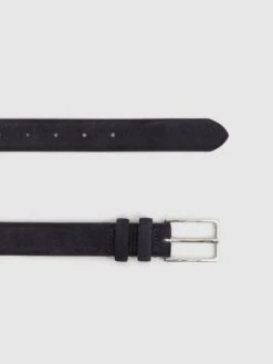 Reiss Navy Dante Suede Belt -Style Trend Shop D29791s3