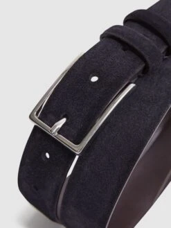 Reiss Navy Dante Suede Belt -Style Trend Shop D29791s4