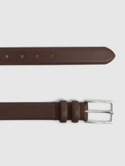 Reiss Tan Dante Smooth Leather Belt -Style Trend Shop D29792s3
