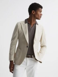 Reiss Chocolate/Tan Rowan Nubuck Leather Reversible Belt -Style Trend Shop D29793s3