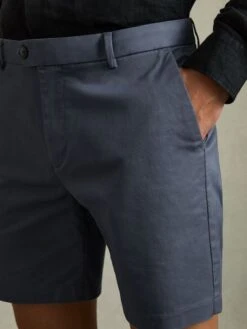 Reiss Airforce Blue Wicket S Short Length Casual Chino Shorts -Style Trend Shop D29798s4