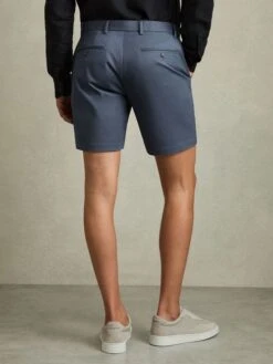 Reiss Airforce Blue Wicket S Short Length Casual Chino Shorts -Style Trend Shop D29798s5