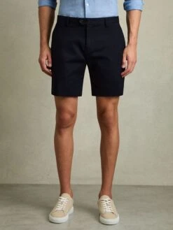 Reiss Navy Wicket S Short Length Casual Chino Shorts -Style Trend Shop D29799s3