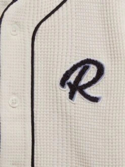 Reiss Ecru Jonny Junior Textured Collarless Shirt 13 Reiss Ecru Jonny Junior Textured Collarless Shirt -Style Trend Shop D36 426s6