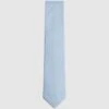 Reiss Soft Blue Ceremony Textured Silk Tie -Style Trend Shop D39 988s