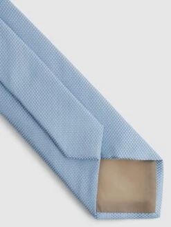 Reiss Soft Blue Ceremony Textured Silk Tie -Style Trend Shop D39 988s4