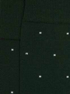 Reiss Bottle Green Mario Spot Polka Dot Socks -Style Trend Shop D39 994s3