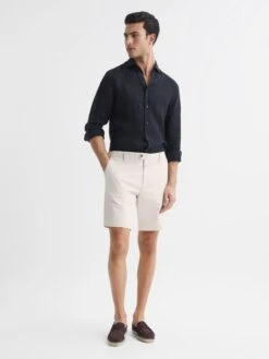Reiss Chalk Wicket Modern Fit Chino Shorts -Style Trend Shop D40 028s3