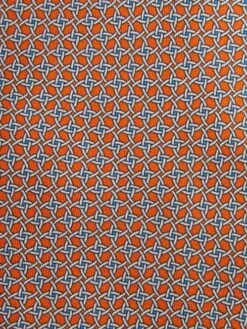 Reiss Bright Orange Como Silk Geometric Printed Tie 11 Reiss Bright Orange Como Silk Geometric Printed Tie -Style Trend Shop D40 052s5