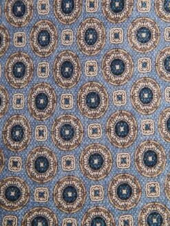 Reiss Airforce Blue Asolo Silk Medallion Print Tie -Style Trend Shop D40 060s5