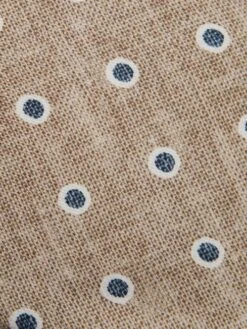 Reiss Oatmeal Melange Porto Silk Polka Dot Print Tie -Style Trend Shop D40 064s5