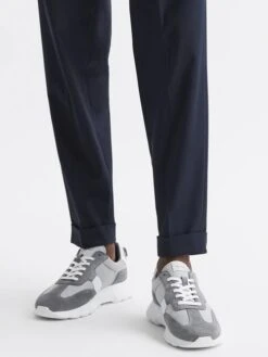 Reiss Grey Evo Lite Running Trainers -Style Trend Shop D40004s2