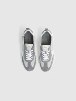 Reiss Grey Evo Lite Running Trainers -Style Trend Shop D40004s3