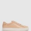 Reiss Biscuit Finley Lace Up Leather Trainers -Style Trend Shop D43 716s