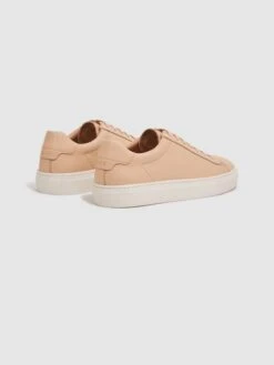 Reiss Biscuit Finley Lace Up Leather Trainers 10 Reiss Biscuit Finley Lace Up Leather Trainers -Style Trend Shop D43 716s4