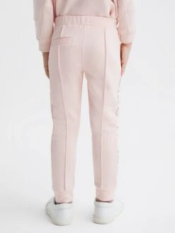 Reiss Soft Pink Maria Junior Sequin Joggers -Style Trend Shop D43737s5