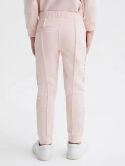 Reiss Soft Pink Maria Senior Sequin Joggers -Style Trend Shop D43738s5