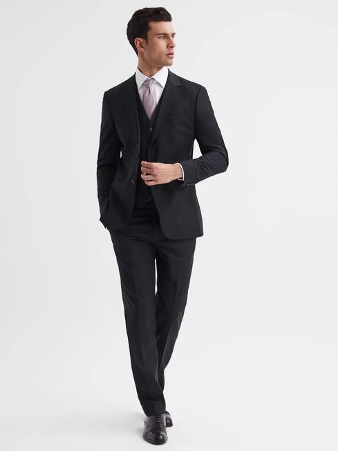 Reiss Black Hope Modern Fit Travel Blazer 5 Reiss Black Hope Modern Fit Travel Blazer - Image 3
