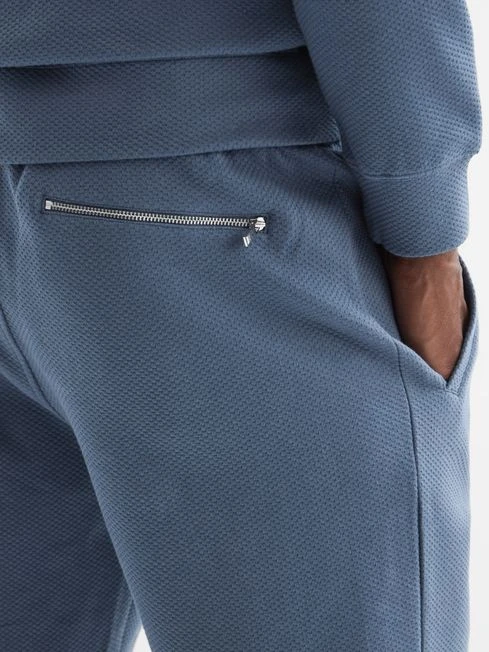 Reiss Airforce Blue Robin Textured Drawstring Shorts 8 Reiss Airforce Blue Robin Textured Drawstring Shorts - Image 6
