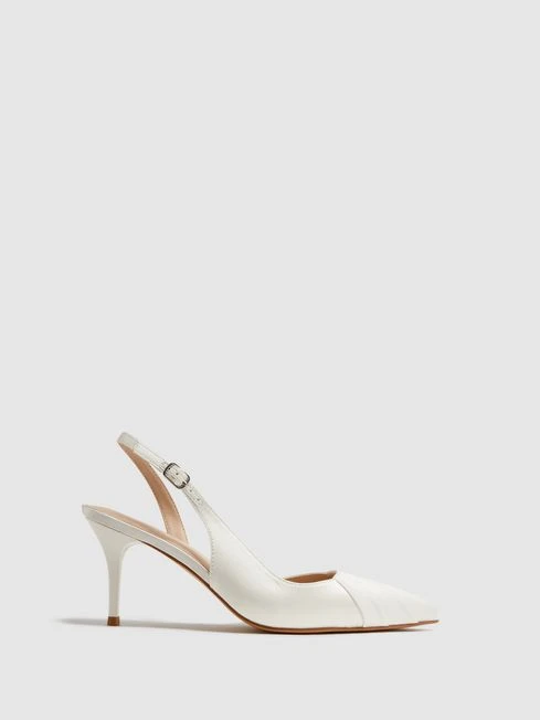 Reiss Off White Cecily Pointed Court Shoes 3 Reiss Off White Cecily Pointed Court Shoes