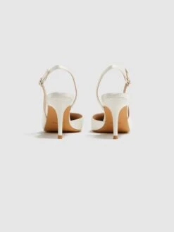 Reiss Off White Cecily Pointed Court Shoes 10 Reiss Off White Cecily Pointed Court Shoes -Style Trend Shop D49 993s4
