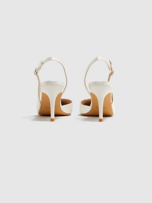 Reiss Off White Cecily Pointed Court Shoes 6 Reiss Off White Cecily Pointed Court Shoes - Image 4