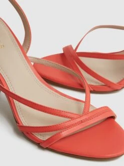 Reiss Coral Clara Strappy Mid Heel Sandals -Style Trend Shop D49973s6