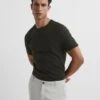 Reiss Oxidised Green Bless Crew Neck T-Shirt -Style Trend Shop D50 923s