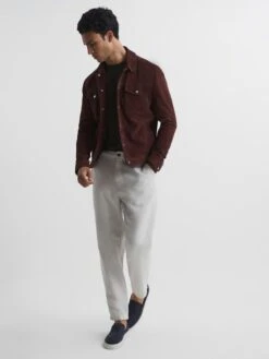 Reiss Oxidised Green Bless Crew Neck T-Shirt -Style Trend Shop D50 923s7