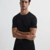 Reiss Black Bless Crew Neck T-Shirt