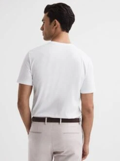 Reiss White Bless Crew Neck T-Shirt 12 Reiss White Bless Crew Neck T-Shirt -Style Trend Shop D50 928s5
