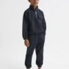 Reiss Navy Bear Senior Micro Fleece Joggers -Style Trend Shop D50 955s