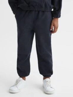 Reiss Navy Bear Senior Micro Fleece Joggers -Style Trend Shop D50 955s3
