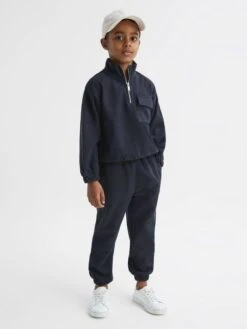 Reiss Navy Bear Junior Micro Fleece Joggers -Style Trend Shop D50 956s3