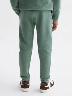 Reiss Fern Green Ali Senior Garment Dye Jersey Joggers -Style Trend Shop D50 960s5