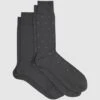 Reiss Charcoal Graham 2 Pack Of Socks
