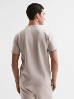Reiss Oatmeal Bradley Regular Fit Crew Neck T-shirt -Style Trend Shop D50921s5
