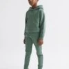 Reiss Fern Green Alexander Senior Oversized Garment Dye Jersey Hoodie