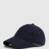 Reiss Navy Dawson Cotton-Linen Blend Baseball Cap 2 Reiss Navy Dawson Cotton-Linen Blend Baseball Cap -Style Trend Shop D55 738s