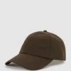 Reiss Khaki Fento Ripstop Baseball Cap -Style Trend Shop D55 740s