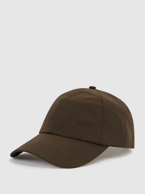 Reiss Khaki Fento Ripstop Baseball Cap 3 Reiss Khaki Fento Ripstop Baseball Cap