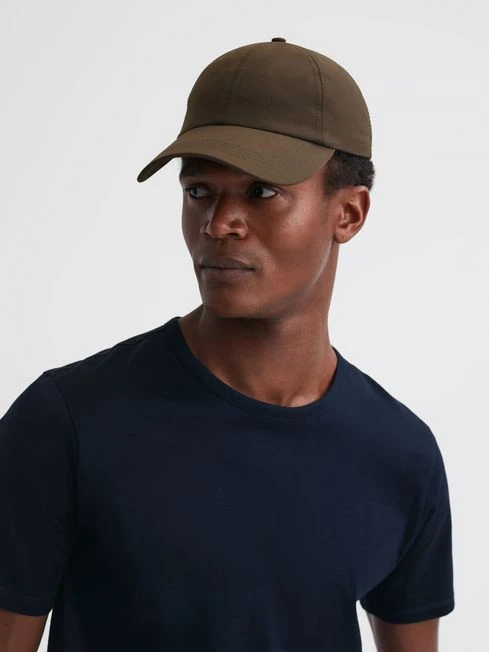 Reiss Khaki Fento Ripstop Baseball Cap 4 Reiss Khaki Fento Ripstop Baseball Cap - Image 2